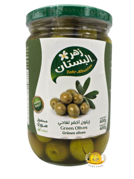 زيتون اخضر تفاحي زهرة البستان 12×600gr